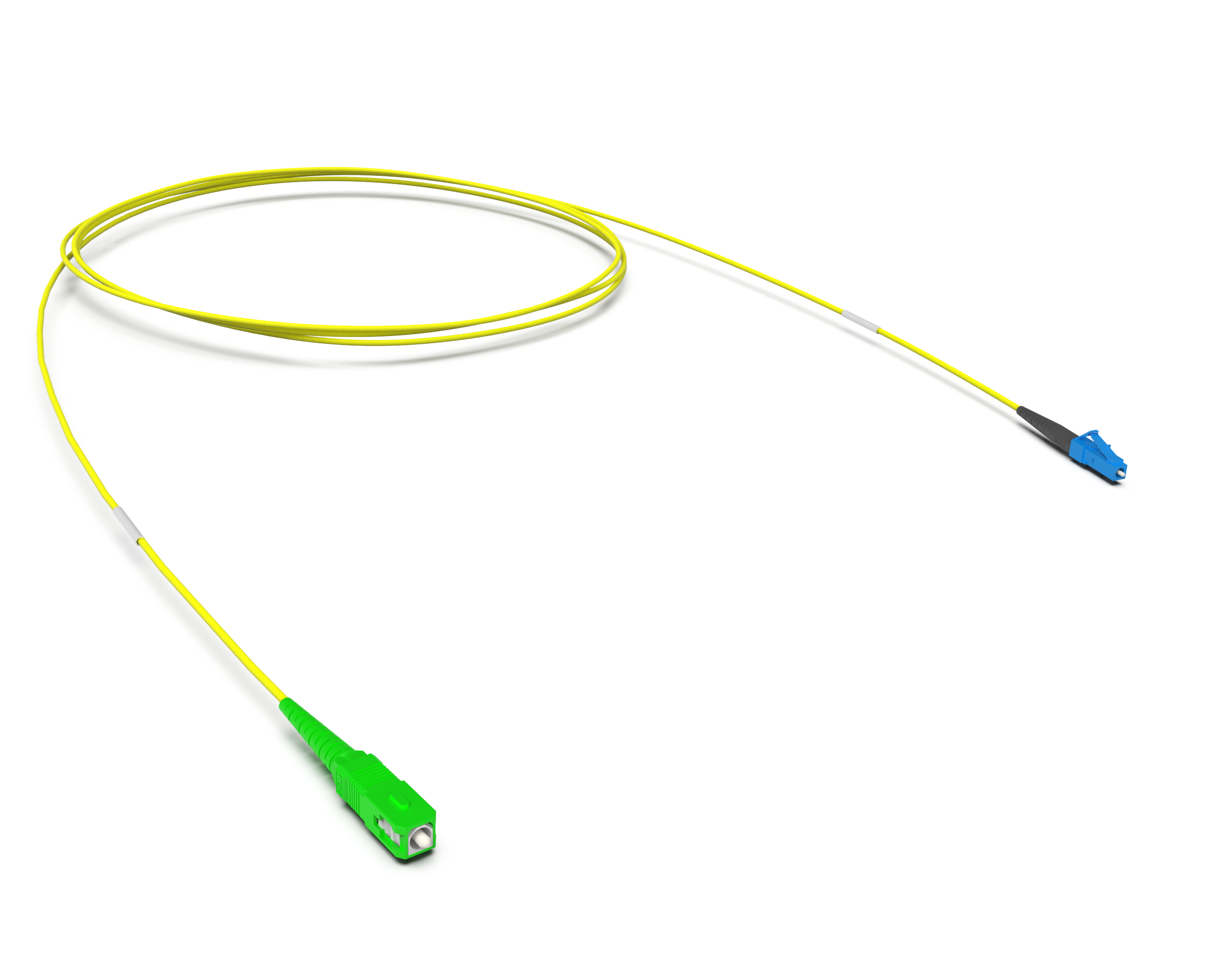 Оптический патчкорд SC-APC/LC-UPC Simplex, 09/125 OS2, LSZH
