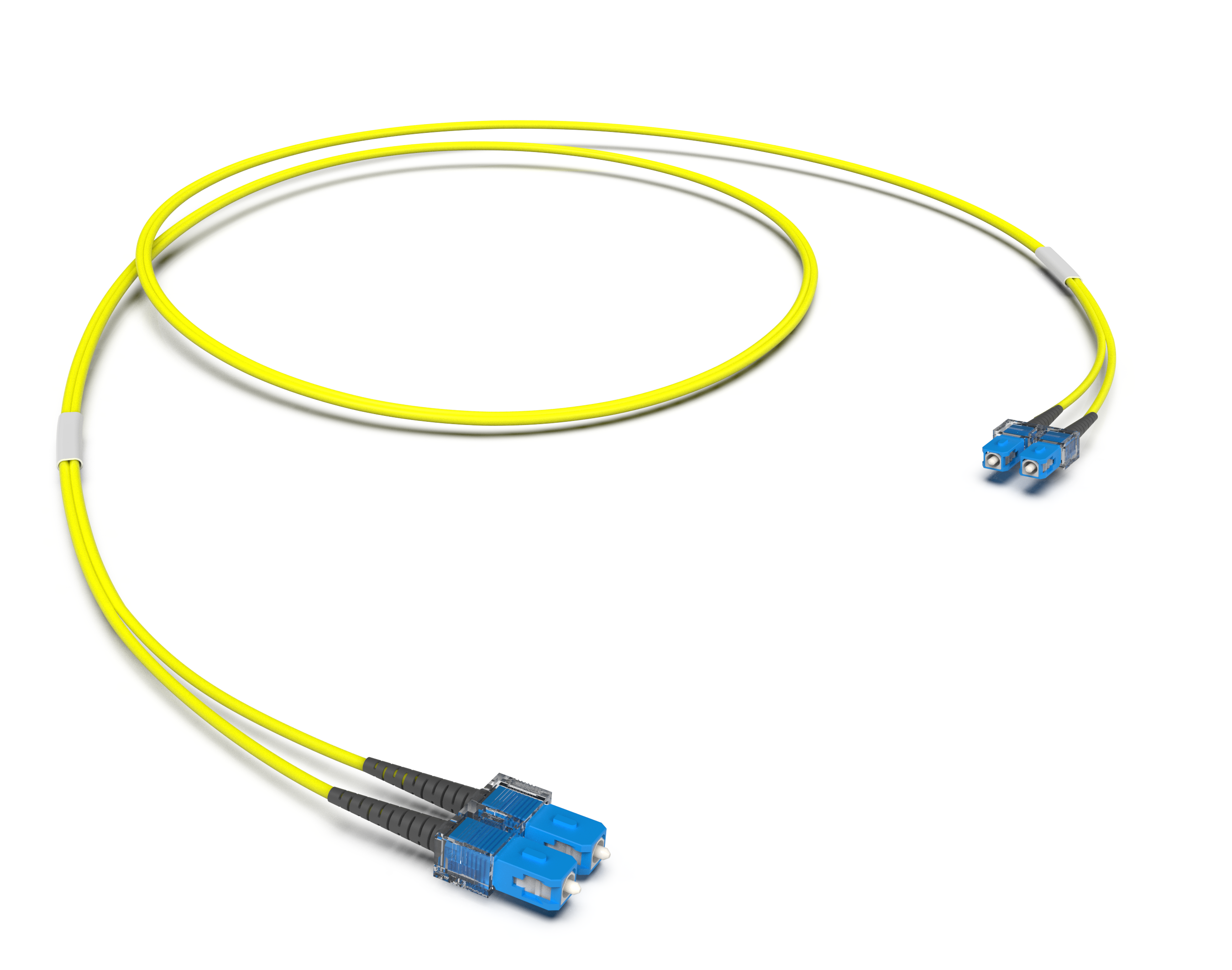 Оптический патчкорд SC-UPC/SC-UPC Duplex, 09/125 OS2, тип S, LSZH