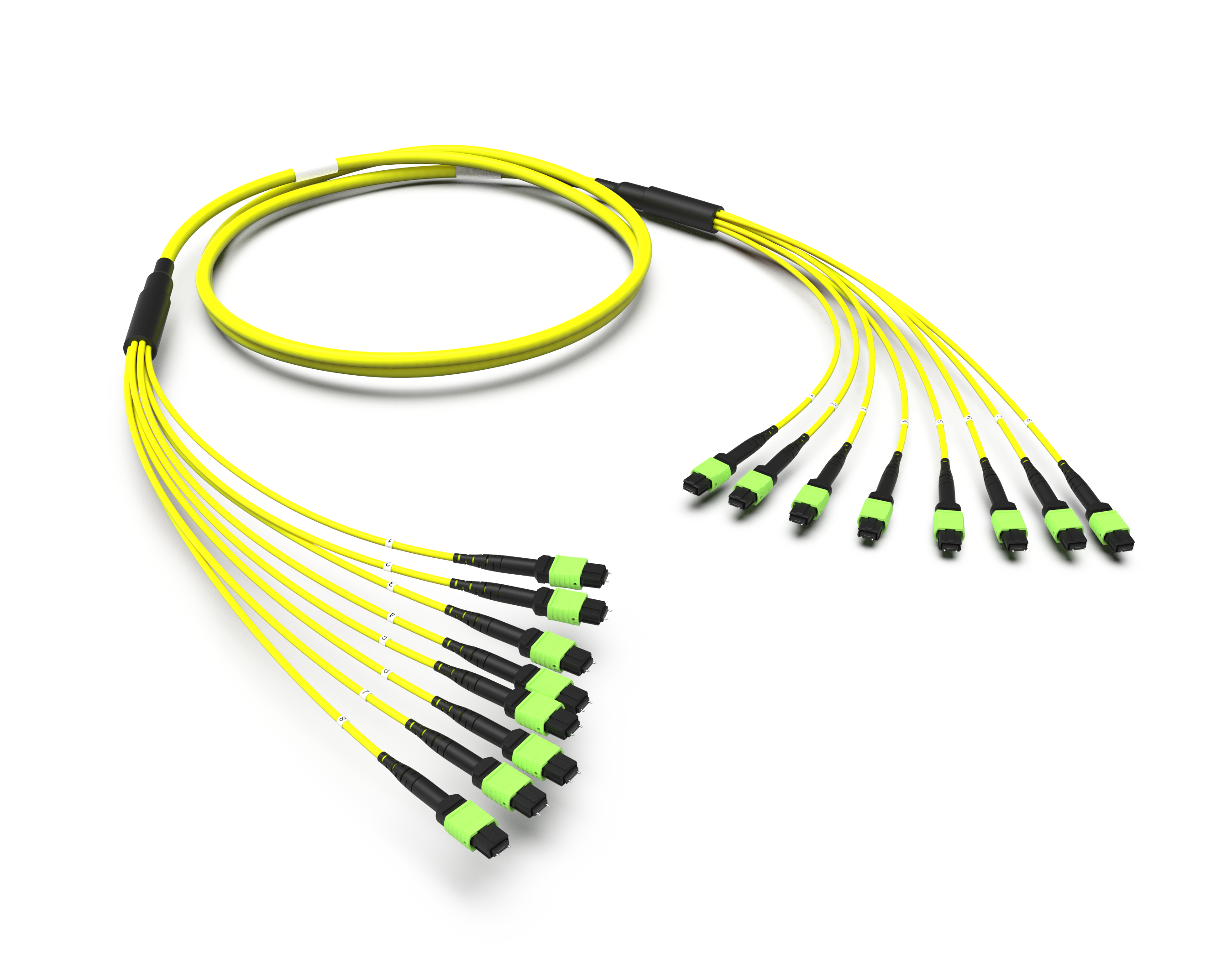 Оптическая магистральная сборка 96 x 09/125 OS2, MTP(12)m/MTP(12)m, тип В, FRNC, ULL