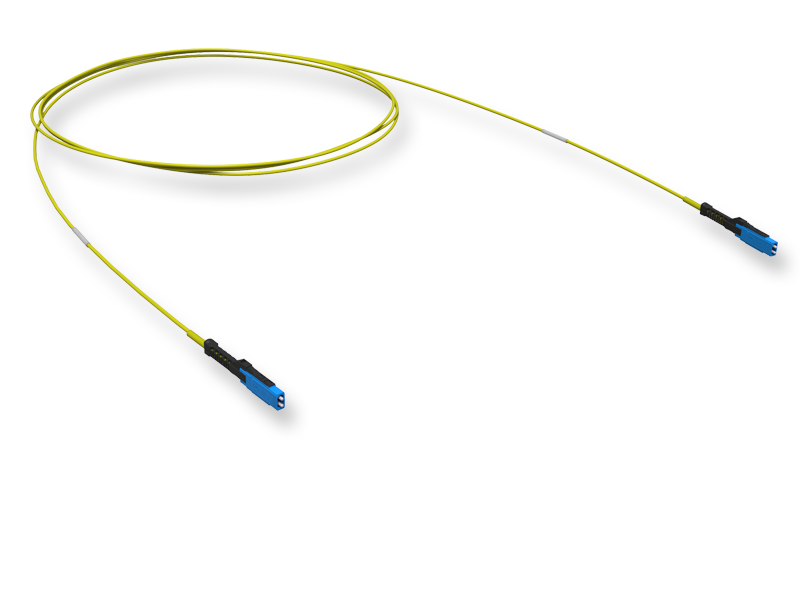 Оптический патчкорд MDC-UPC/MDC-UPC Duplex, SM9/125 OS2