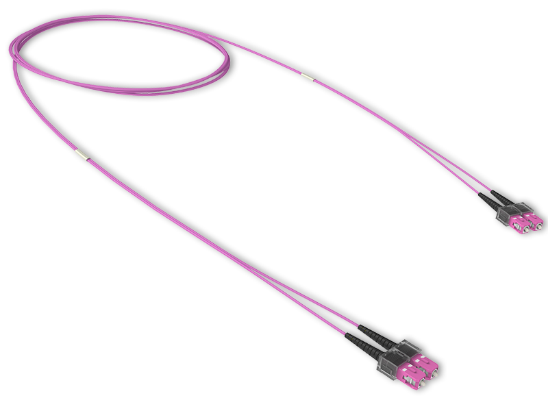 Оптический патчкорд SC/SC Duplex, MM50/125 OM4