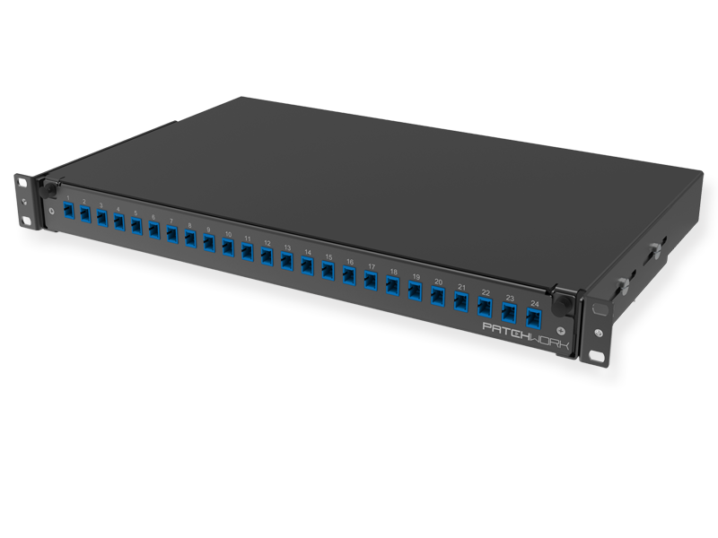 FO panel 24 x SC-UPC Simplex, 09/125 OS2